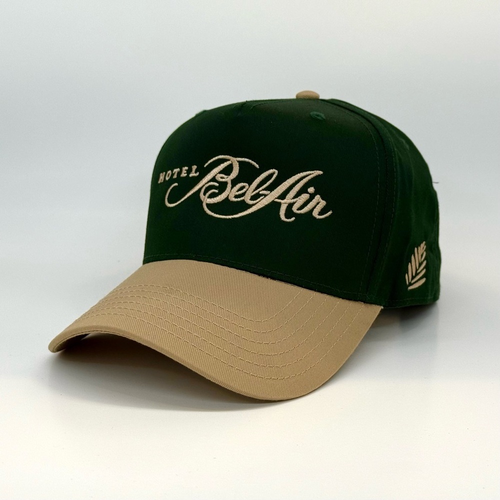 Hotel Bel-Air Landscape crew - Green and Khaki SnapBack cap